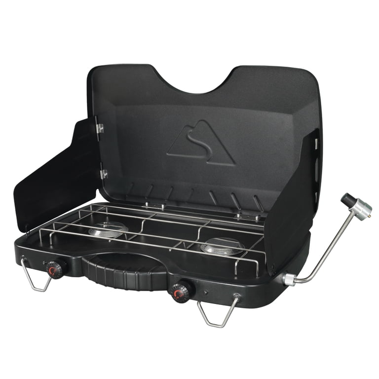 Free Shipping! Ozark Trail Camping Stove Black 2 Burner Propane
