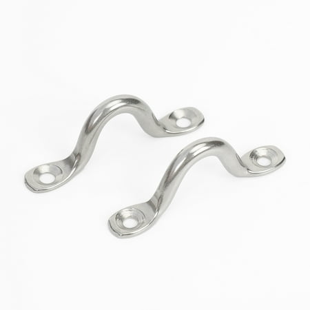 Ozark Trail 2-inch Stainless Steel Eye Straps for Marine, 2-Pack