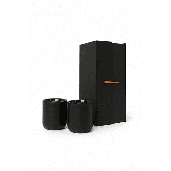 Ozark Trail 2-Pack 10oz Stainless Steel Lowball Tumblers, Gift Box Included, Black