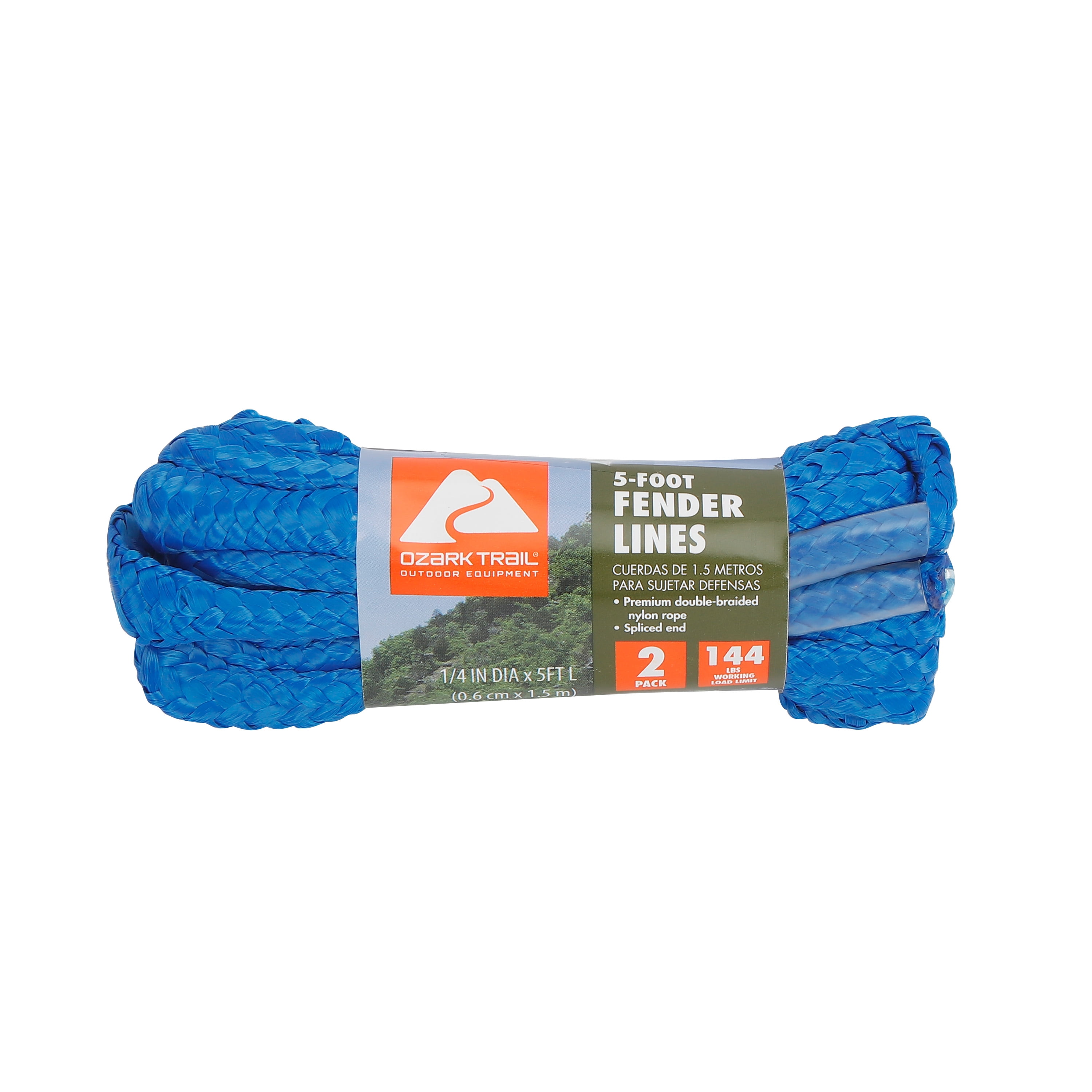 SeaSolid Braid Nylon Ankerleine – 3/8 Zoll Durchmesser, 35 Fuß Länge, Mit Karabinerhaken