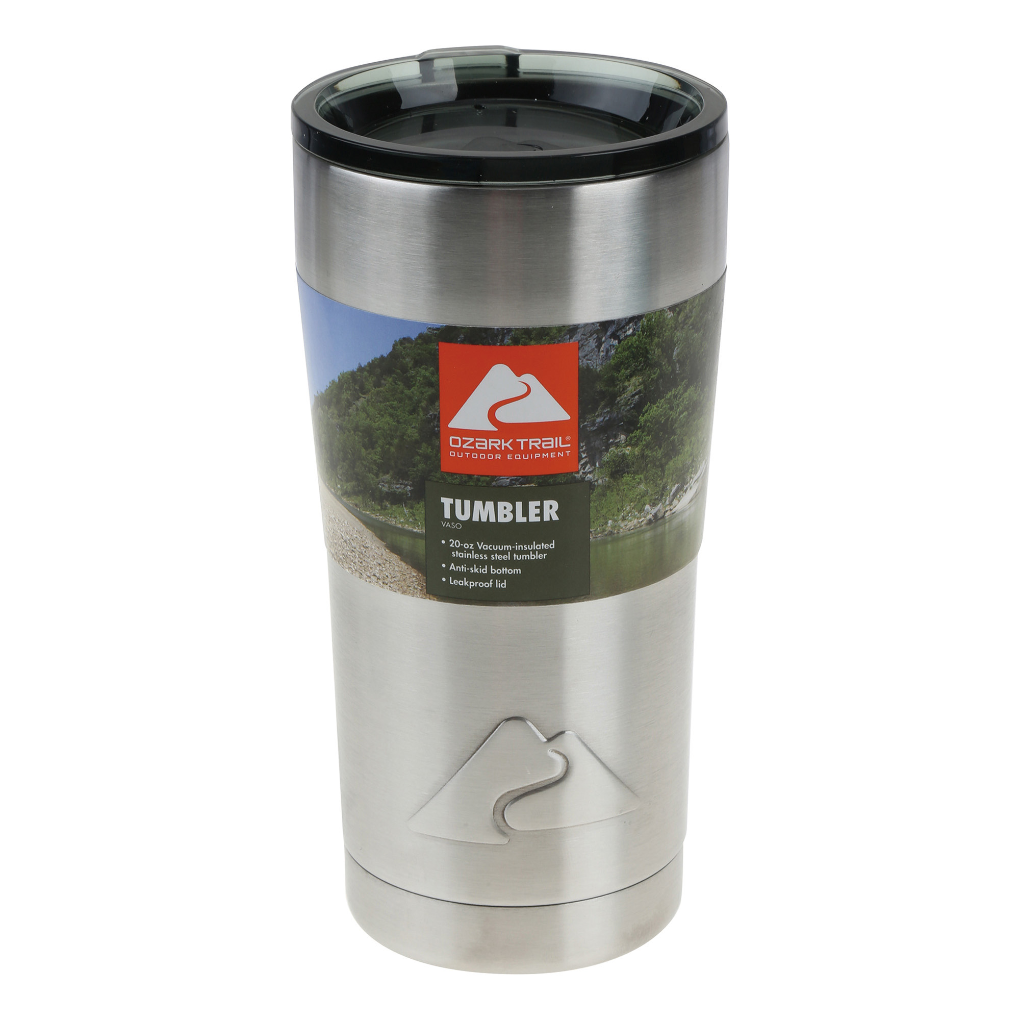 Ozark Trail 20-Ounce Double-Wall, Vacuum-Sealed Stainless Steel Tumbler - image 1 of 9