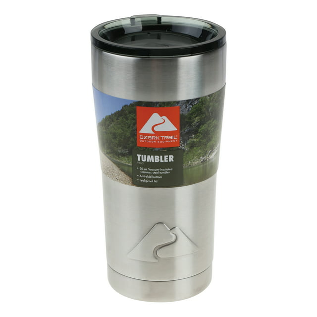 Ozark Trail 20-Ounce Double-Wall, Vacuum-Sealed Stainless Steel Tumbler