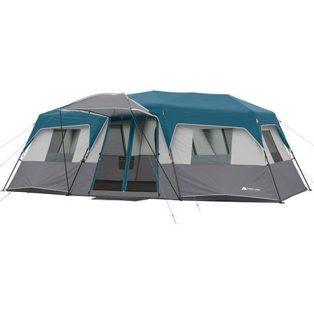 Ozark Trail 20' x 10' Instant Cabin Tent in Gray and Teal, Sleeps 12