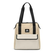 Ozark Trail 24 Can Wide Mouth Soft Cooler Tote, Tan, 16.9 Quart Volume Capacity