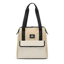 Ozark Trail 24 Can Wide Mouth Soft Cooler Tote, Tan, 16.9 Quart Volume Capacity