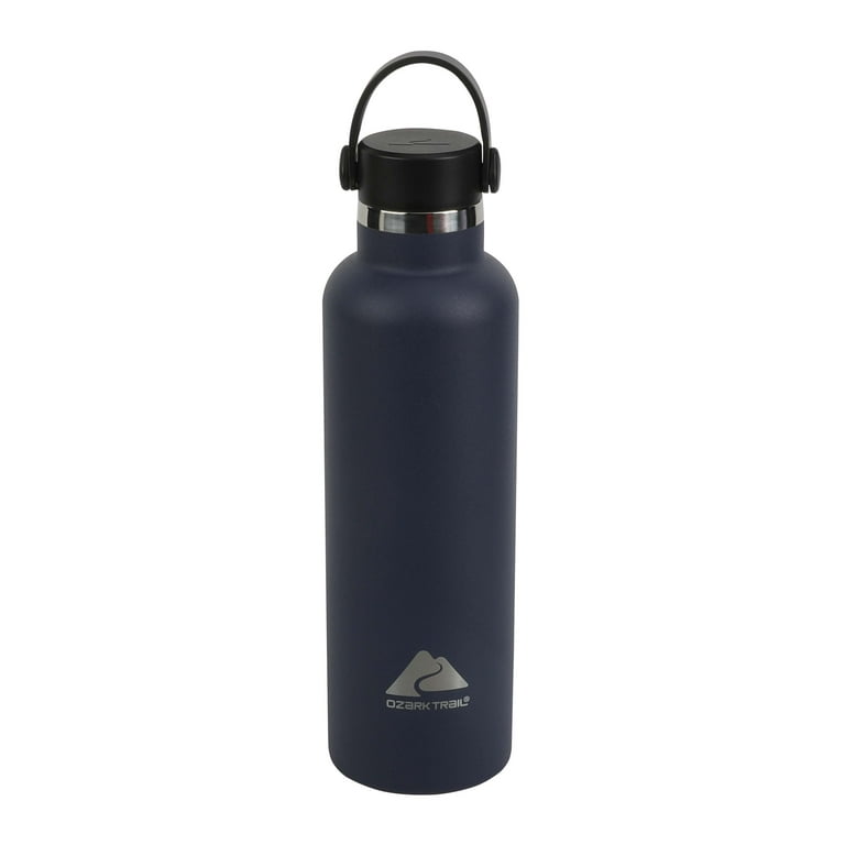 Ozark Trail 36 oz. Silver Double-Wall Vacuum-Sealed Stainless Steel Water  Bottle