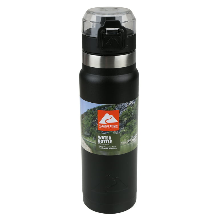  YETI Rambler 26 oz Bottle, Vacuum Insulated, Stainless Steel  with Straw Cap, Black : Home & Kitchen
