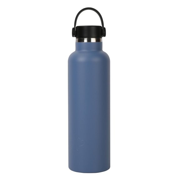 Ozark Trail 24 oz Stainless Steel Double Wall Water Bottle with Loop Handle, Indigo