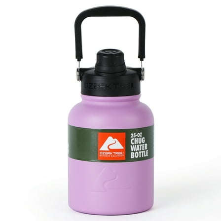 Ozark Trail 25 oz Insulated Stainless Steel Chug Bottle, New Lilac