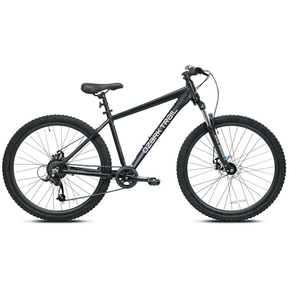 Ozark Trail Vibe Mountain Bicycle, 27.5" Wheels, Medium Frame, Fits Riders 5'3" - 5'8", Black, Adult