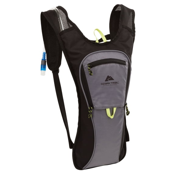 Ozark Trail 2L Pearson Creek Hydration Pack, Black and Gray