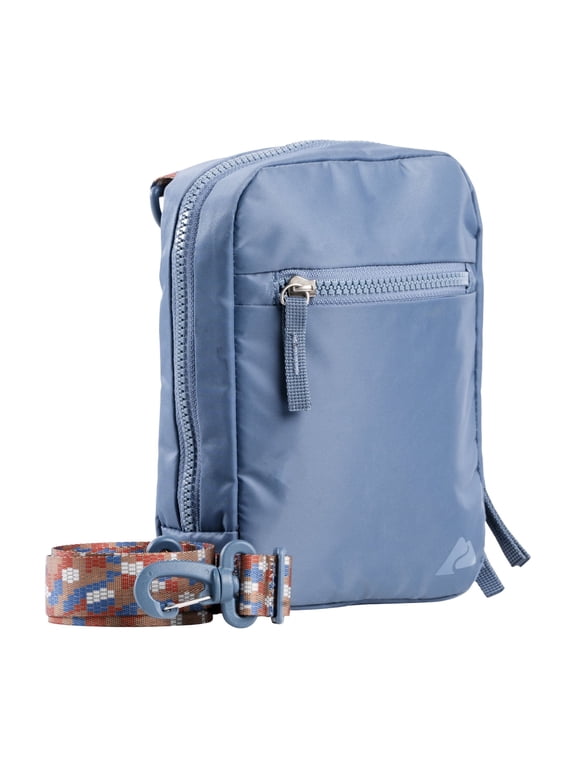 2L Unisex Adult/Teen Santa Ana Nylon Crossbody Bag, Blue