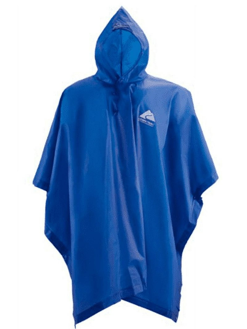 Ozark Trail Rainwaterproof Hood Long Poncho with 3/4 Sleeve, One