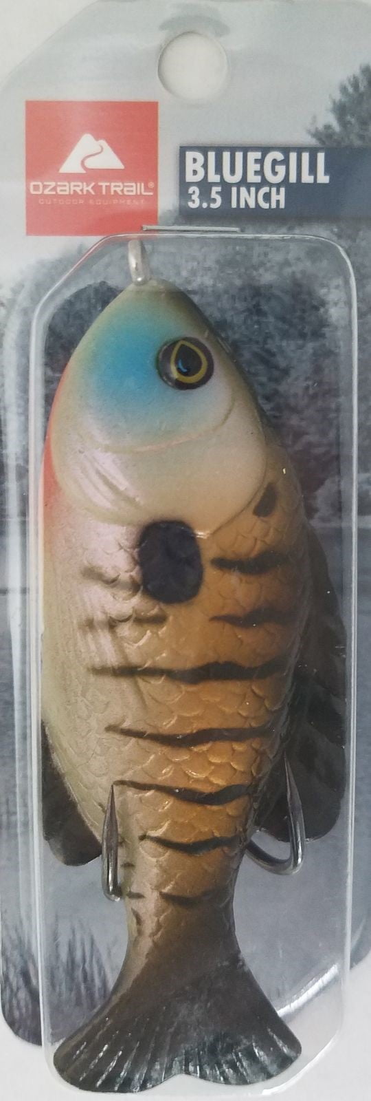 Ozark Trail 3.5" Bluegill Sunfish Hollow Body Topwater Lure for Bass Fishing