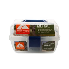 Ozark Trail Pro Series 3/8 in Mesh 3.5 ft Radius Cast Net for Bait Fishing