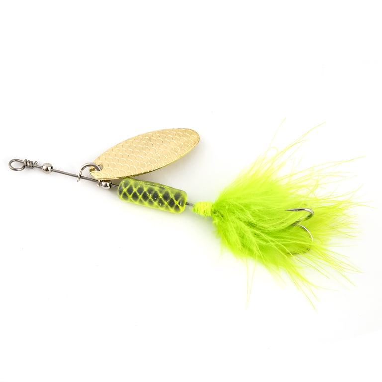 Ozark Trail 3/8 oz Chartreuse Inline Spinner Fishing Lure with