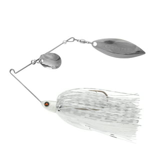 LotFancy 10Pcs Fishing Lures Spinnerbait, Hard Metal Bass Trout Salmon Kit  with 2 Tackle Boxes 