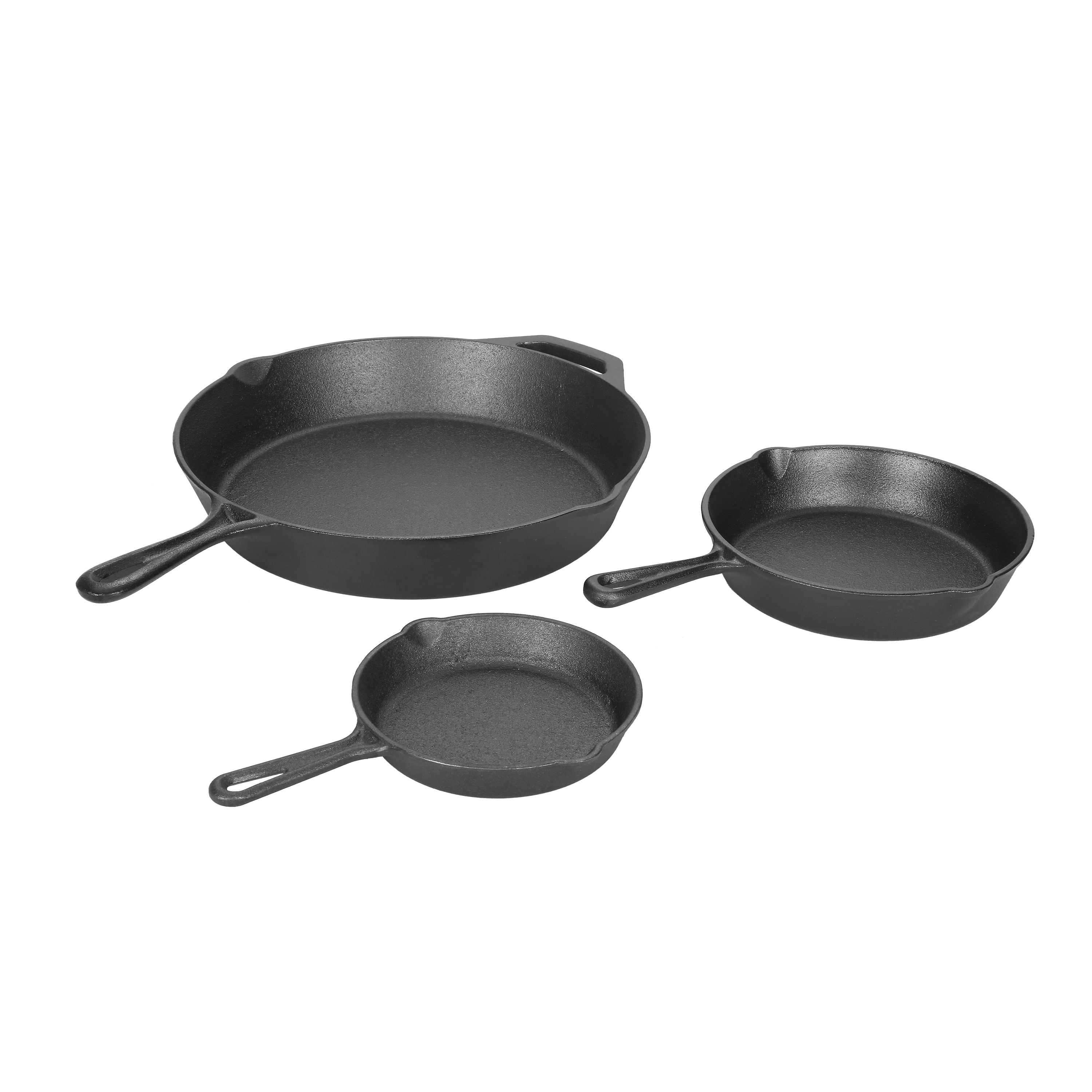 Cast Iron Skillet - 6"-inch Frying Pan with Drip-Spouts - Preseasoned  Oven