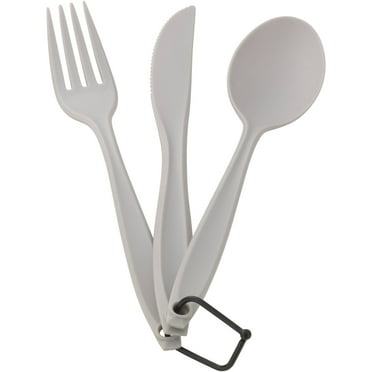 Ozark Trail 3-Piece Sturdy Polystyrene Spoon, Fork and Knife Set