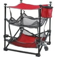 thumbnail image 1 of Ozark Trail 3 Shelf Camping Table, Red, 14"L x 14"W x 18"H, 1 of 9