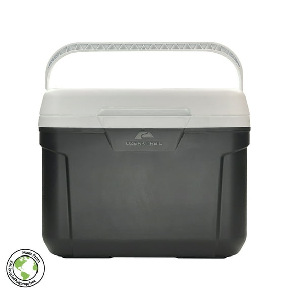 Ozark Trail 30 Quart Hard Side Cooler, 42-Can Capacity, Gray