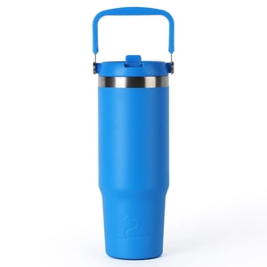 Termo giratorio de acero inoxidable aislado de 30 oz, azul eléctrico