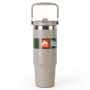 Ozark Trail 30 oz Insulated Stainless Steel Tumbler with Swivel Handle,Tan