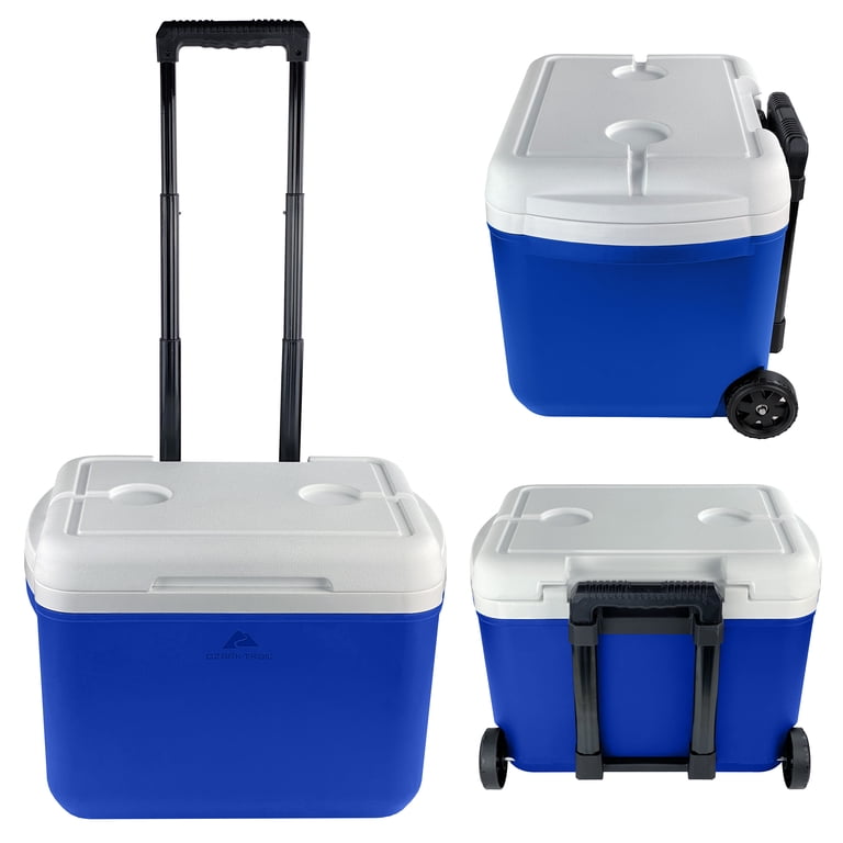 Ozark Trail 30 Quart Capacity Hard Side Wheeled Cooler, 42-Can