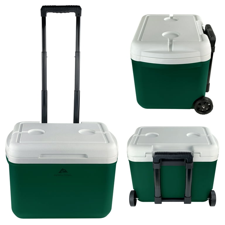 Ozark Trail 30 Quart Capacity Hard Side Wheeled Cooler, 42-Can