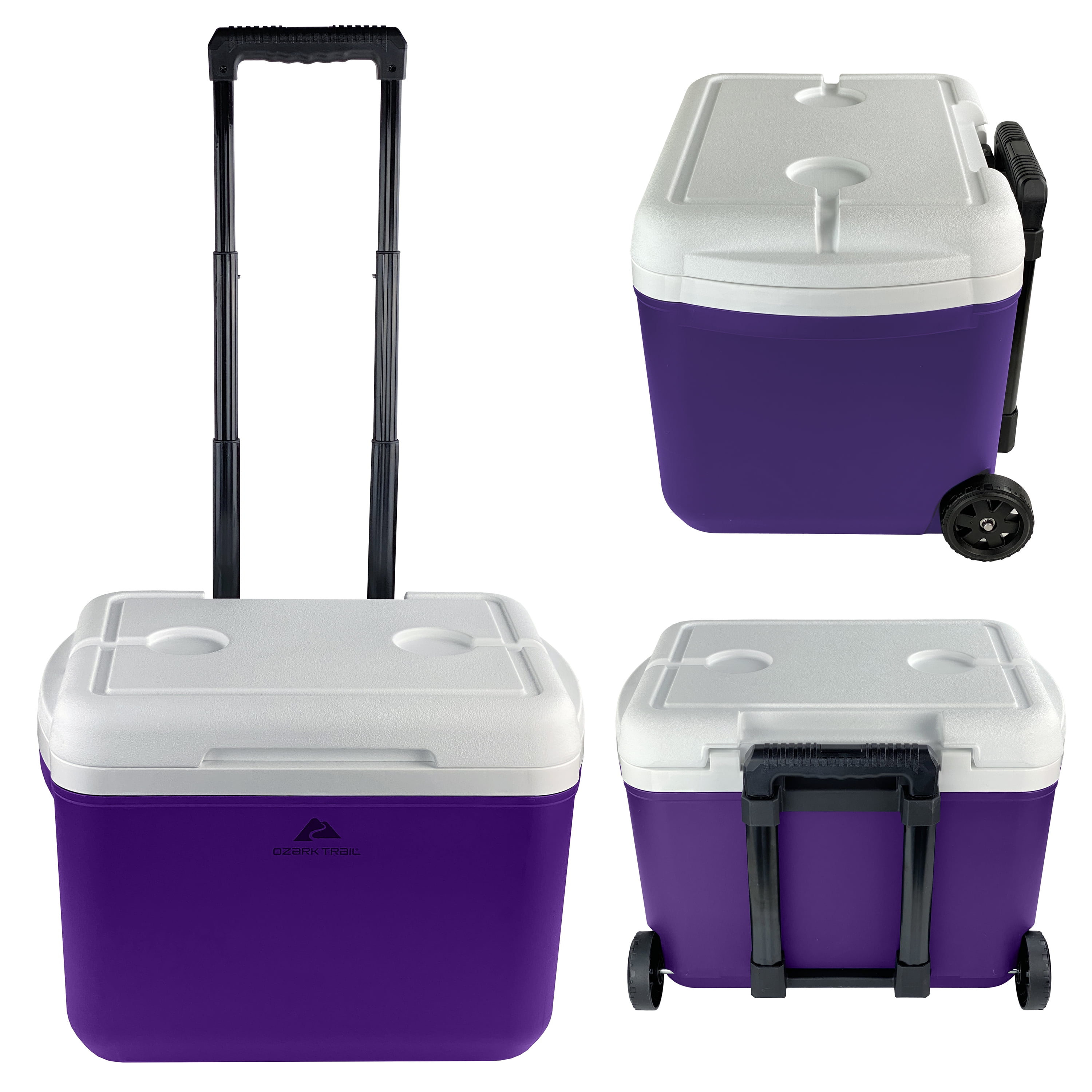 Ozark Trail 30 Quart Capacity Hard Side Wheeled Cooler, 42-Can