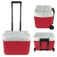 thumbnail image 1 of Ozark Trail 30 Quart Capacity Hard Side Wheeled Cooler, 42-Can, Red, 1 of 12