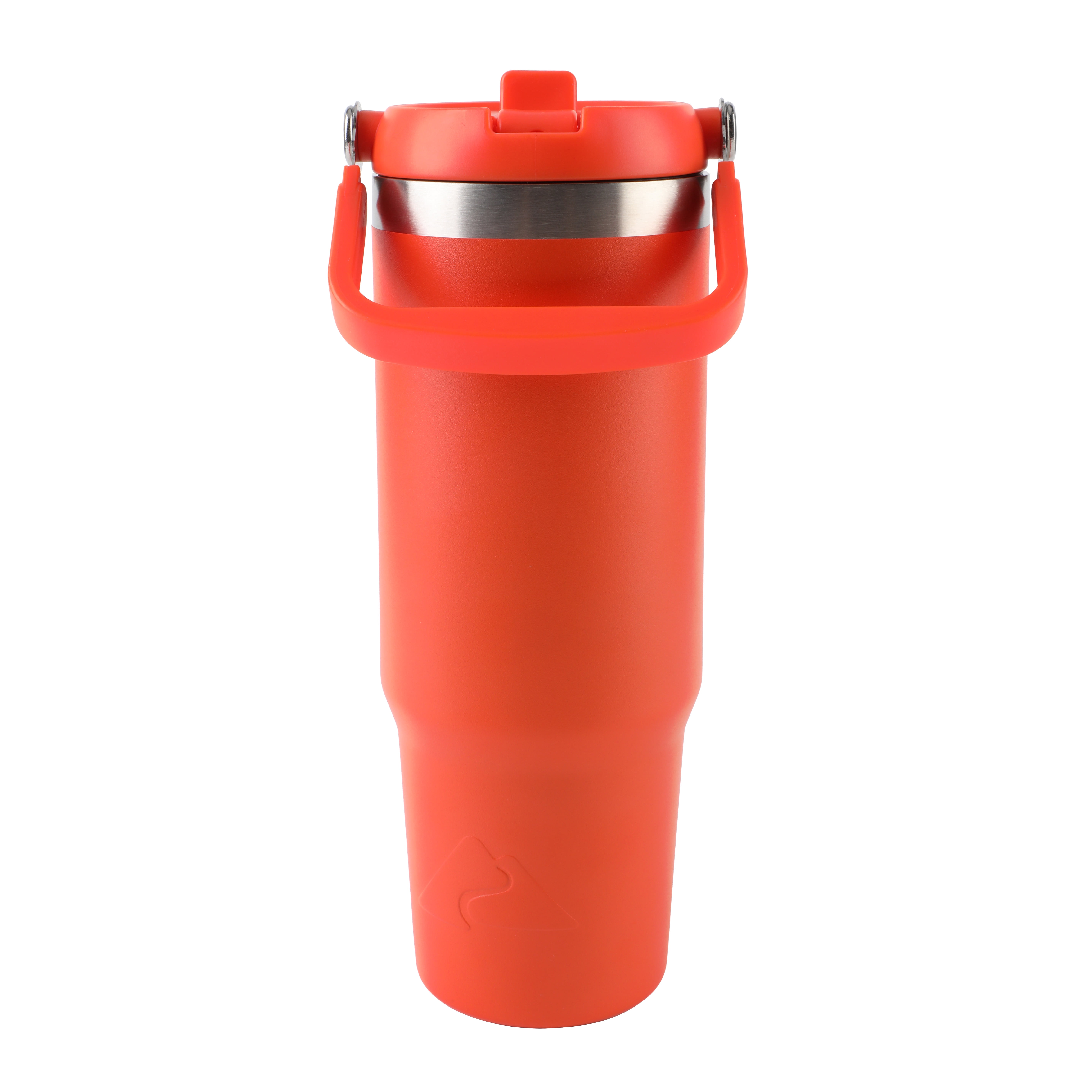Ozark Trail 30 oz Stainless Steel Insulated Swivel Handle Tumbler, Bright Orange