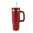 thumbnail image 1 of Ozark Trail 30 oz Stainless Steel Insulated Tailgating Tumbler with Handle, Dark Red, 1 of 10