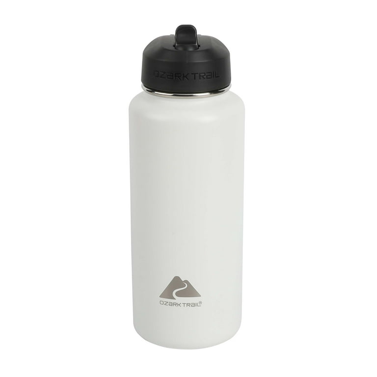 Ozark Trail 32 fl oz White Insulated Stainless Steel Wide Mouth