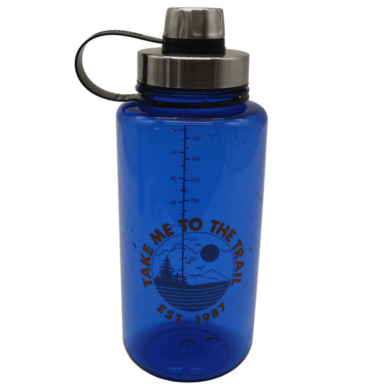 Personalized Water Bottles 32oz with Flip-Top Lid and Straw, Stainless Steel