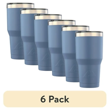 (6 pack) Ozark Trail 32 oz Insulated Stainless Steel Tumbler, Indigo Blue