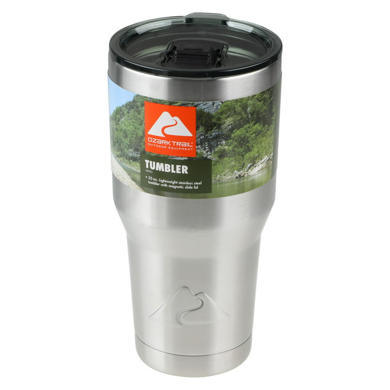 Ozark Trail 32 oz Vacuum Insulated Stainless Steel Tumbler-Silver