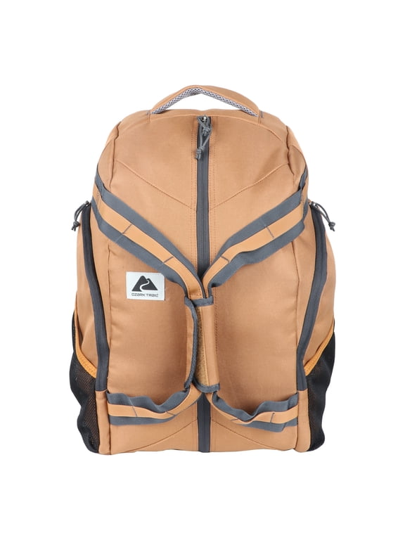 35L Adult/Teen Polyester Convertible Backpack Duffel, Brown
