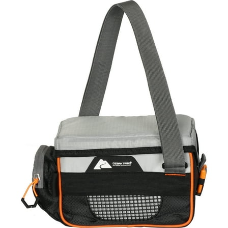 Ozark Trail 3500 Tackle Bag with Trays, Polyester, Gray
