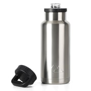 Ozark Trail 36 oz Stainless Steel Insulated Chug Water Bottle, Silver