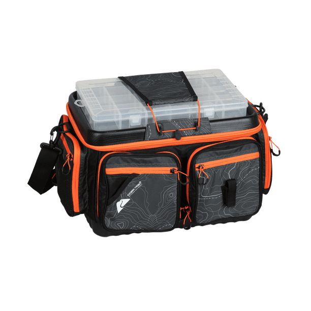 Ozark Trail 3700 Pro Large Quick Access Horizontal Fishing Tackle Box and Bait Bag, Material Polyester Ozark Trail 3700 Pro Large Quick Access Horizontal Fishing Tackle Box and Bait Bag, Material Polyester