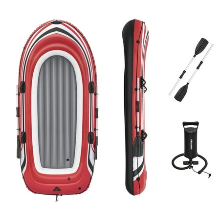 Ozark Trail 4-Person 704 lbs Capcity PVC Based 50 inch Recreational Inflatable Boat Raft