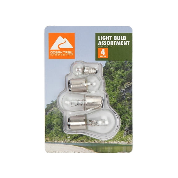 Ozark Trail 4-Piece Auto and Marine Replacement Light Bulb Assortment, Model BT6185