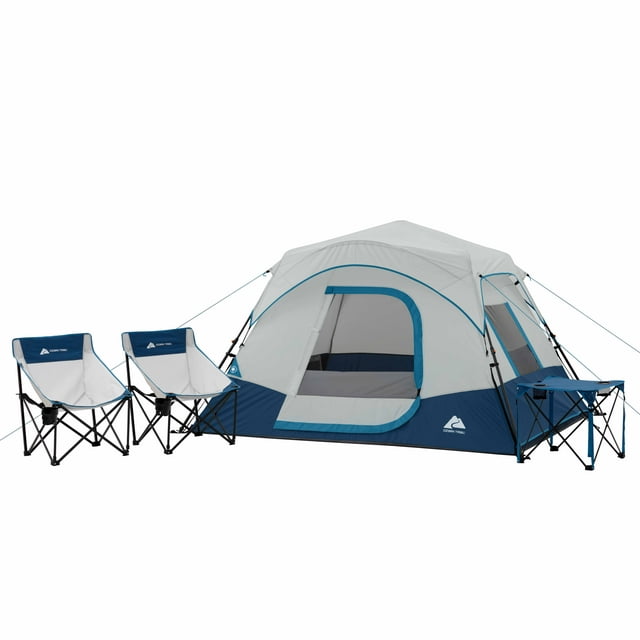Ozark Trail 4 Piece, Tent, Chair and Table Camping Combo
