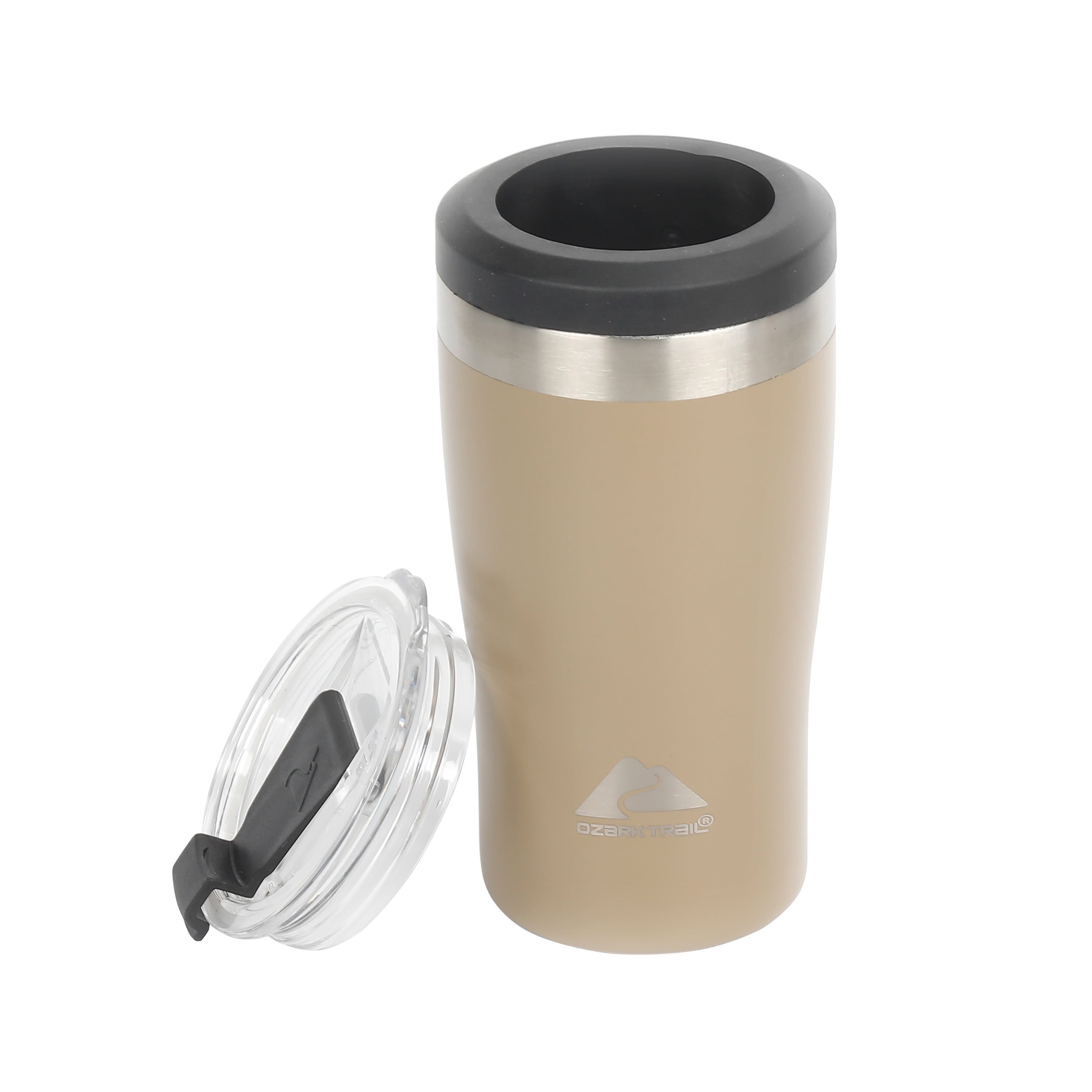 Ozark Trail 4in1 Vacuum Can Cooler, 12 oz, Brown