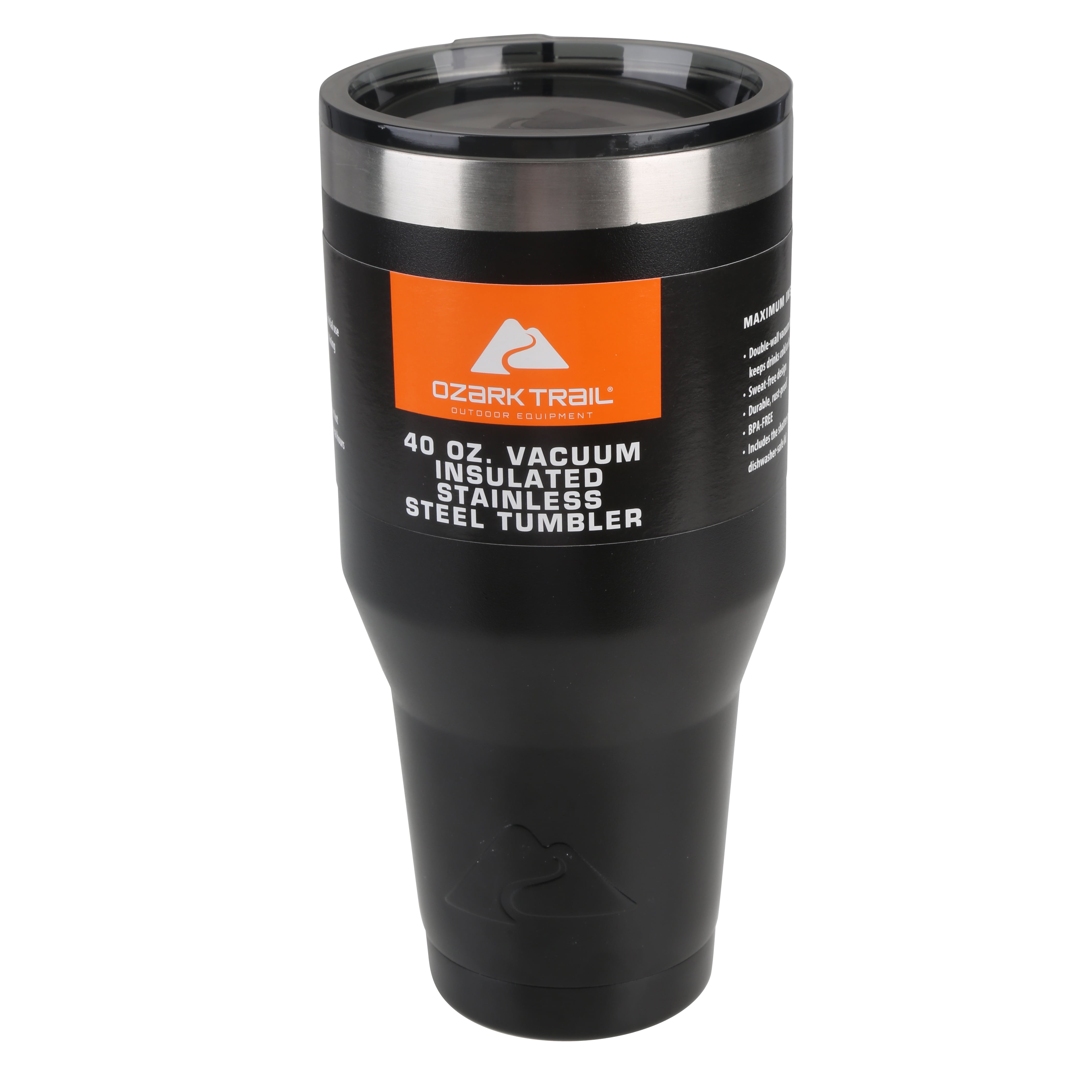 Grab Life Outdoors (GLO) - Handle For 40 Oz Tumbler - Fits Ozark Trail,  RTIC, PURE And Other 40 Oz Insulated Cups - Handle Only (Black) 