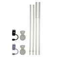 thumbnail image 1 of Ozark Trail 40 oz Tumbler with Handle Replacement Straws & Covers, White, 8 Pieces, 1 of 1