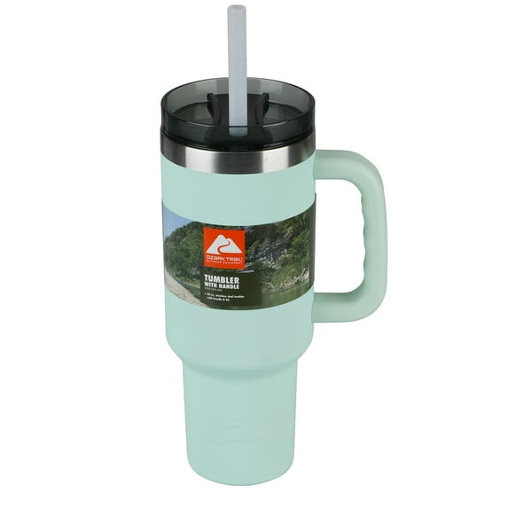 Ozark Trail 40 oz Vacuum Insulated Stainless Steel Tumbler Mint Green