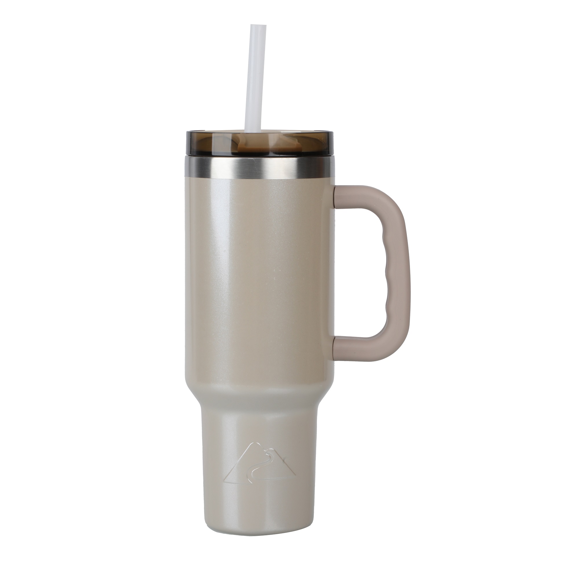 Ozark Trail 40 oz Vacuum Insulated Stainless Steel Tumbler Papyrus Beige - image 1 of 8