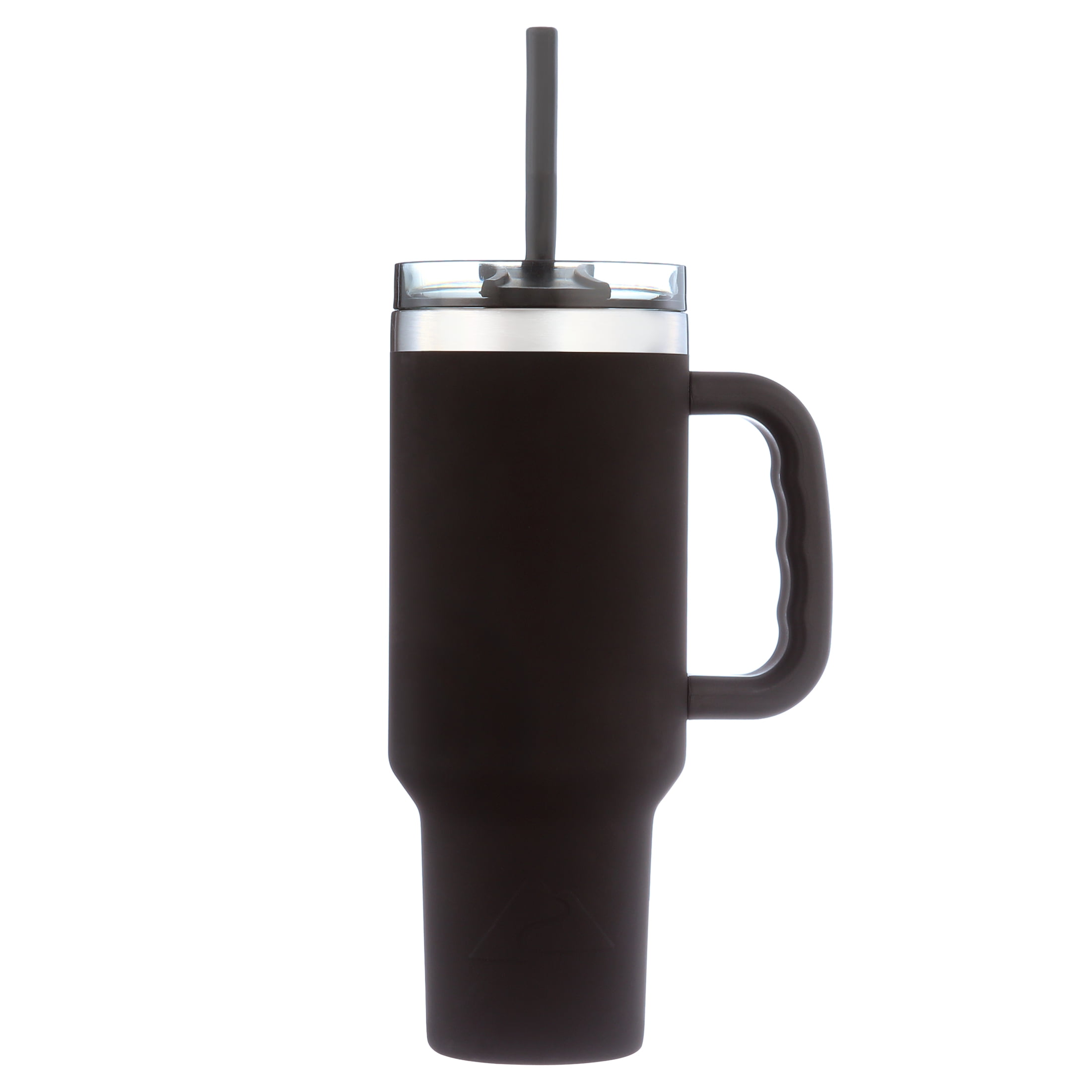 Black Matte 40 oz Vacuum Insulated Stainless Steel Travel Tumbler with Handle